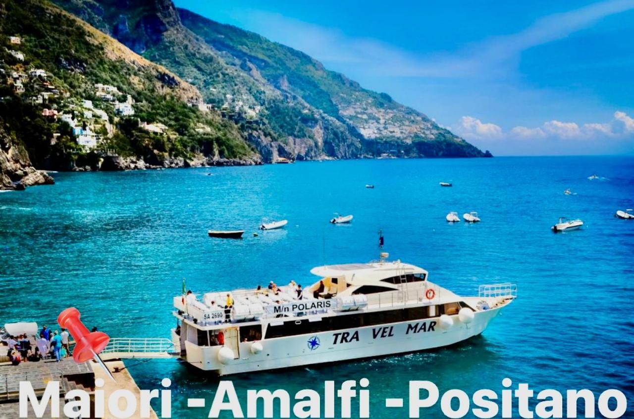 Linea1 Amalfi Coast 500 Mt Beach Villa Maiori Exteriör bild